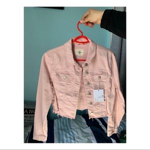 Pink jean jacket
